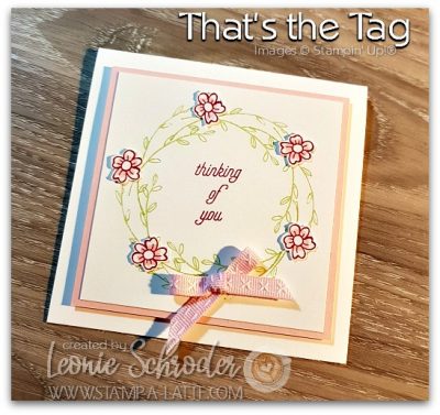 That's the Tag Wreath Card by Leonie Schroder Independent Stampin' Up! Demonstrator Australia