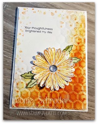 Honeycomb Daisy Delight by Leonie Schroder Independent Stampin' Up! Demonstrator Australia