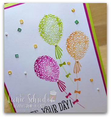 Watercolor Resist Balloons by Leonie Schroder Independent Stampin' Up! Demonstrator Australia