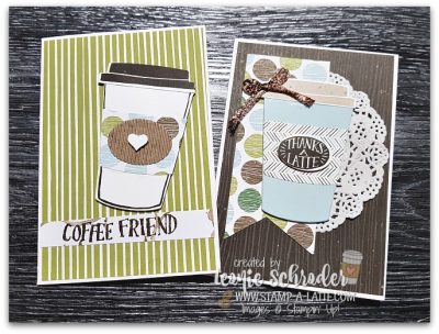 Coffee Break Notecards by Leonie Schroder Independent Stampin' Up! Demonstrator Australia