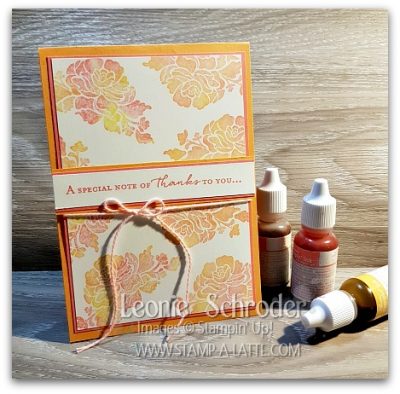 Baby WIpe Technique with Floral Phrases by Leonie Schroder Independent Stampin' Up! Demonstrator Australia
