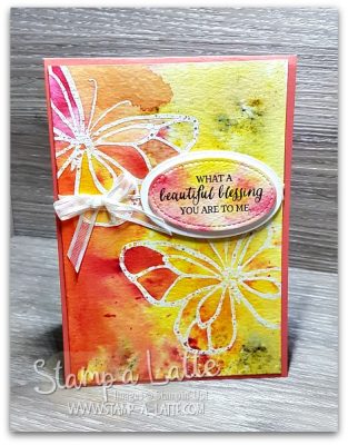Beautiful Day Butterfly with Brusho by Leonie Schroder Independent Stampin' Up! Demonstrator Australia