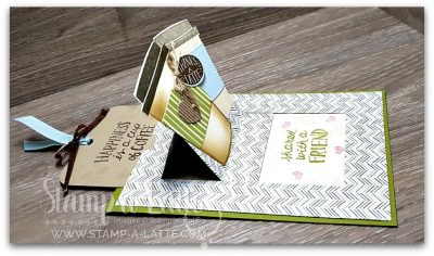 Coffee Cafe Surprise Pop-Up Card by Leonie Schroder Independent Stampin' Up! Demonstrator Australia