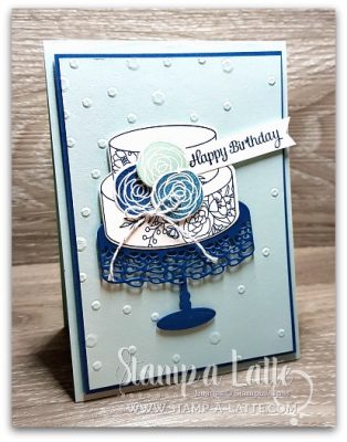 Cake Blues using Cake Soiree by Leonie Schroder Independent Stampin' Up! Demonstrator Australia