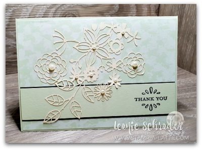 Delicately Detailed Sea Foam card by Leonie Schroder Independent Stampin' Up! Demonstrator Australia