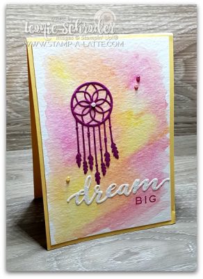 Follow your Dreams Watercolour Pencil Wash by Leonie Schroder Independent Stampin' Up! Demonstrator Australia