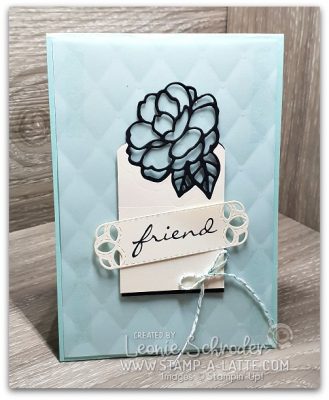 Quilted Botanical Bliss card by Leonie Schroder Independent Stampin' Up! Demonstrator Australia