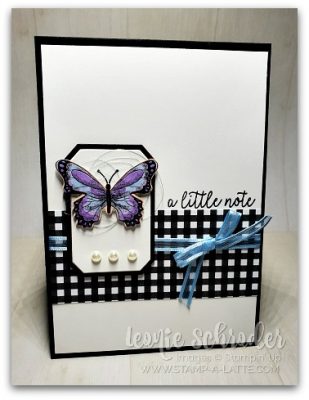 Botanical Butterfly Note by Leonie Schroder Independent Stampin' Up! Demonstrator AUstralia