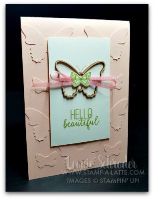 Butterfly Gala Faux Embossing by Leonie Schroder Independent Stampin' Up! Demonstrator Australia