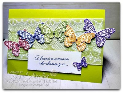 Butterfly Gala with Lace Embossed Vellum by Leonie Schroder Independent Stampin' Up! Demonstrator Australia