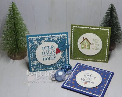 Brightly Gleaming Cards from my Christmas Box by Leonie Schroder Independent Stampin' Up! Demonstrator Australia